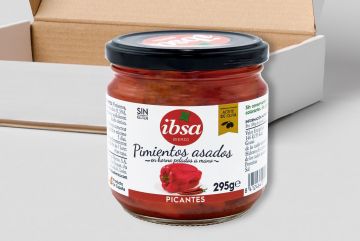 LOTE DE PIMIENTOS ASADOS PICANTES 295 GR. 12 UNIDADES