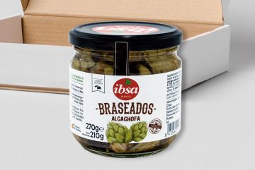 LOTE DE ALCACHOFAS BRASEADAS 275 GR. 12 UNIDADES