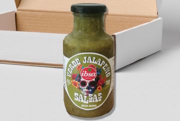 CAJA SALSA VERDE JALAPEÑO 265 GR. 12 UNIDADES